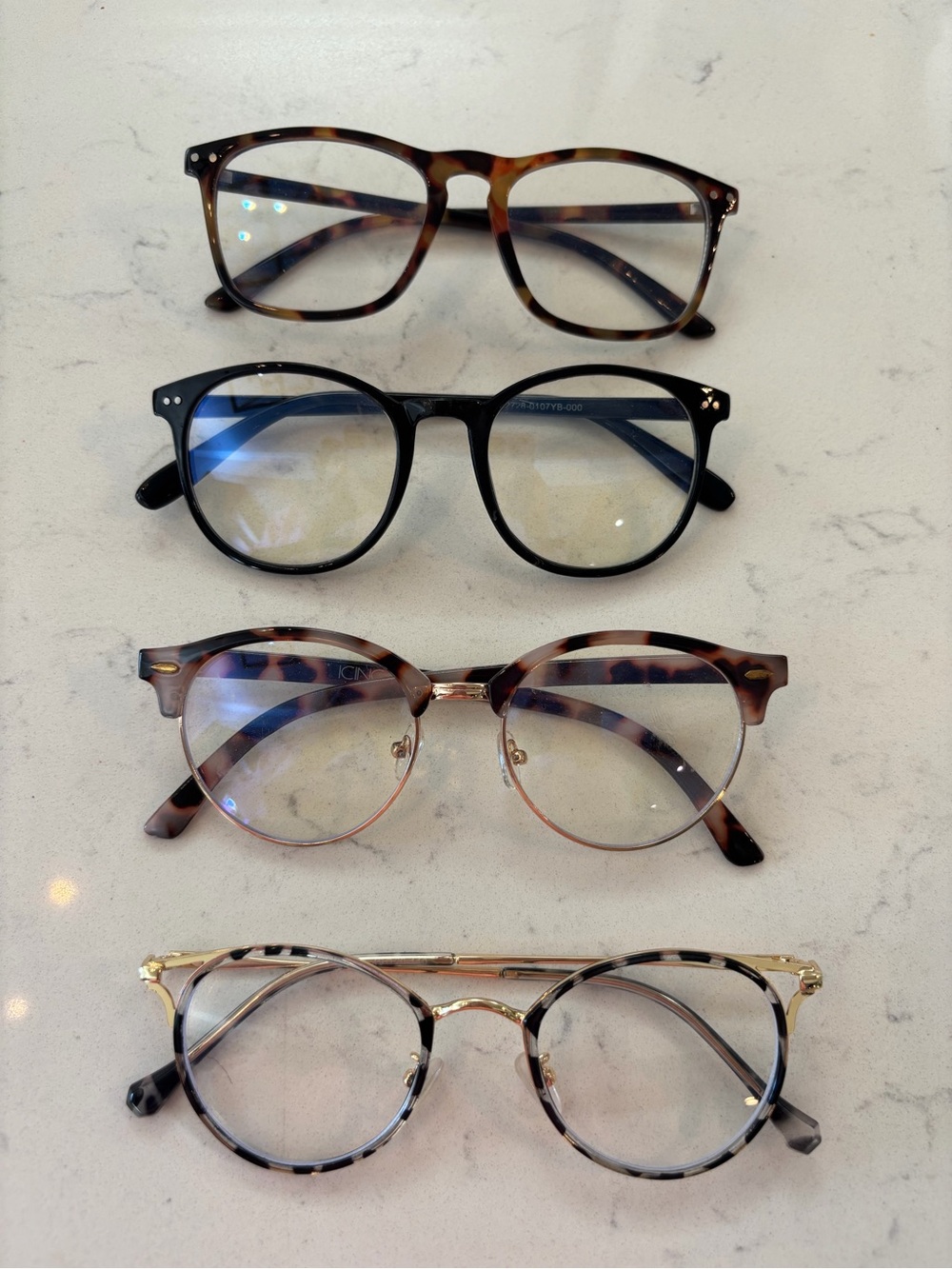 Classic Round blue light Glasses - Tortoise & Black Styles